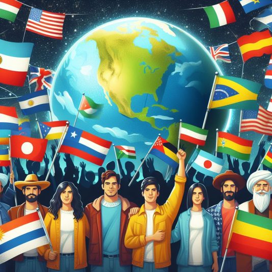 Latinos del Mundo celebrando el Dia de la Tierra y el Lanzamiento de WebLat 1