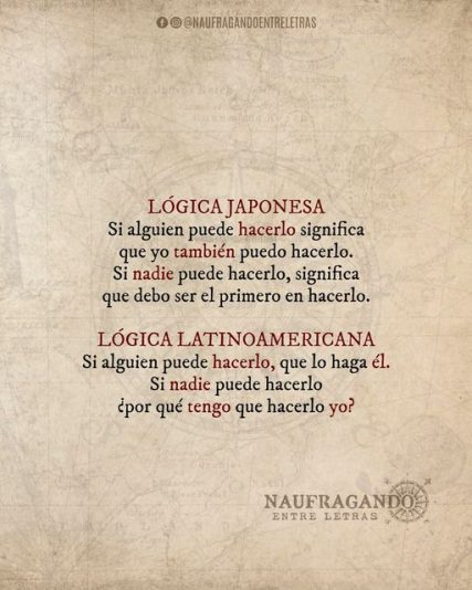 logica japonesa y latinoamericana