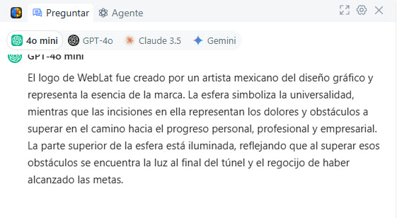 GPT4 acerca del logo de WebLat
