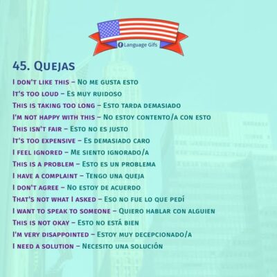 Quejas en ingles